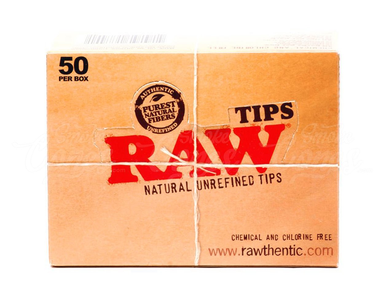 RAW Natural Rolling Paper Tips 50/Box - 2