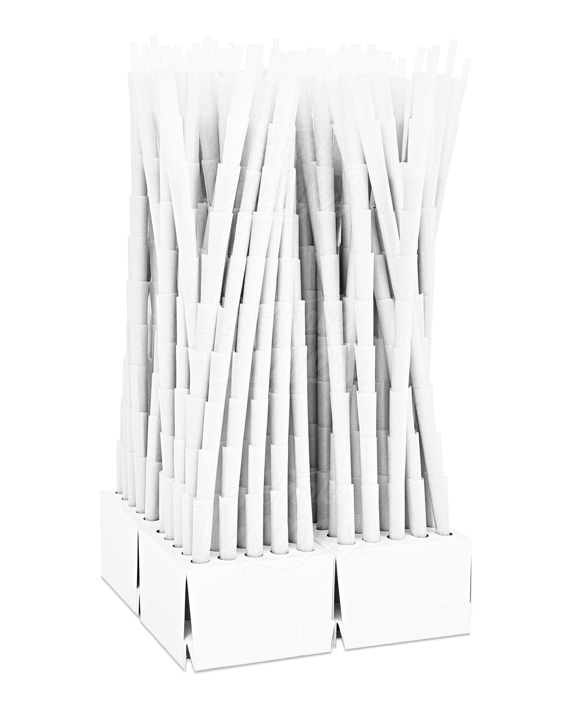 78mm Dog Walker Sized Mini Pre Rolled White Paper Cones 1200/Box