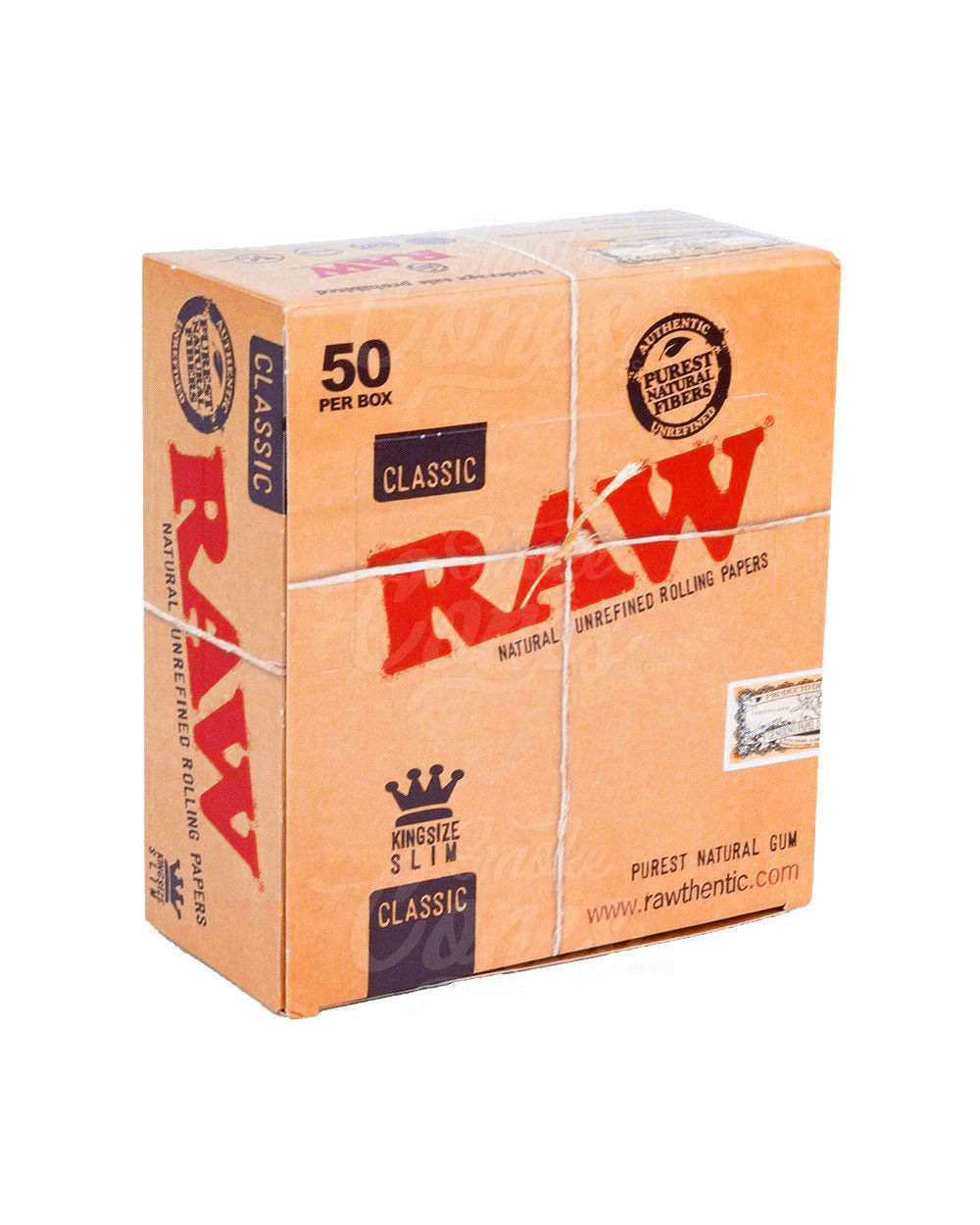 RAW King Size Slim Classic Rolling Papers 50/Box - 2