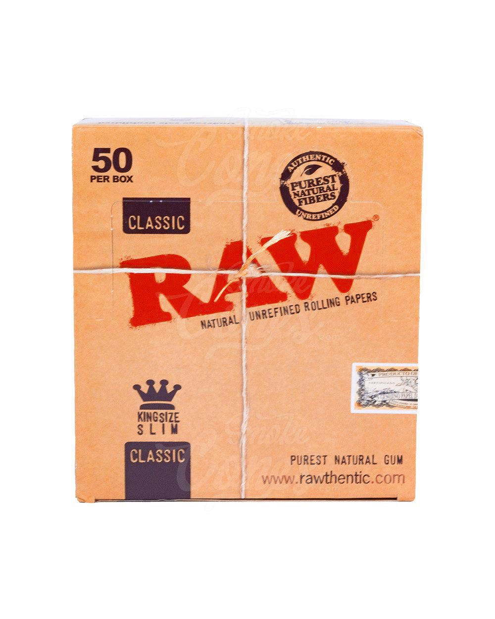 RAW King Size Slim Classic Rolling Papers 50/Box - 4