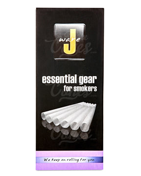 JWARE 98mm Medium Sized Pre Rolled White Paper Cones 800/Box