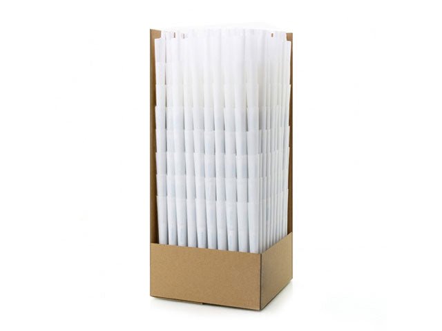 Futurola 140mm Party Size Classic White Pre Rolled Paper Cones 567/Box - 2