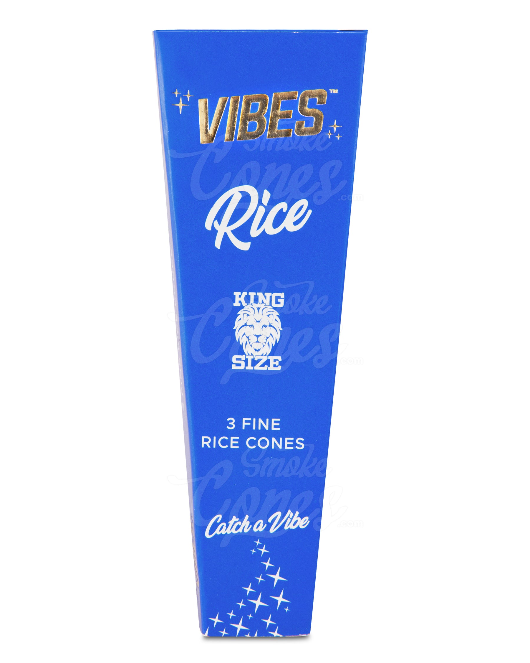 Vibes 109mm King Sized Pre Rolled Rice Paper Cones 30/Box - 2