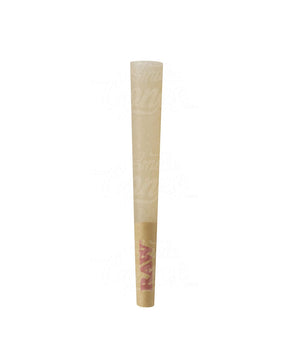 RAW 70mm Classic Single Sized Pre Rolled Unbleached Cones 1200/Box - 4