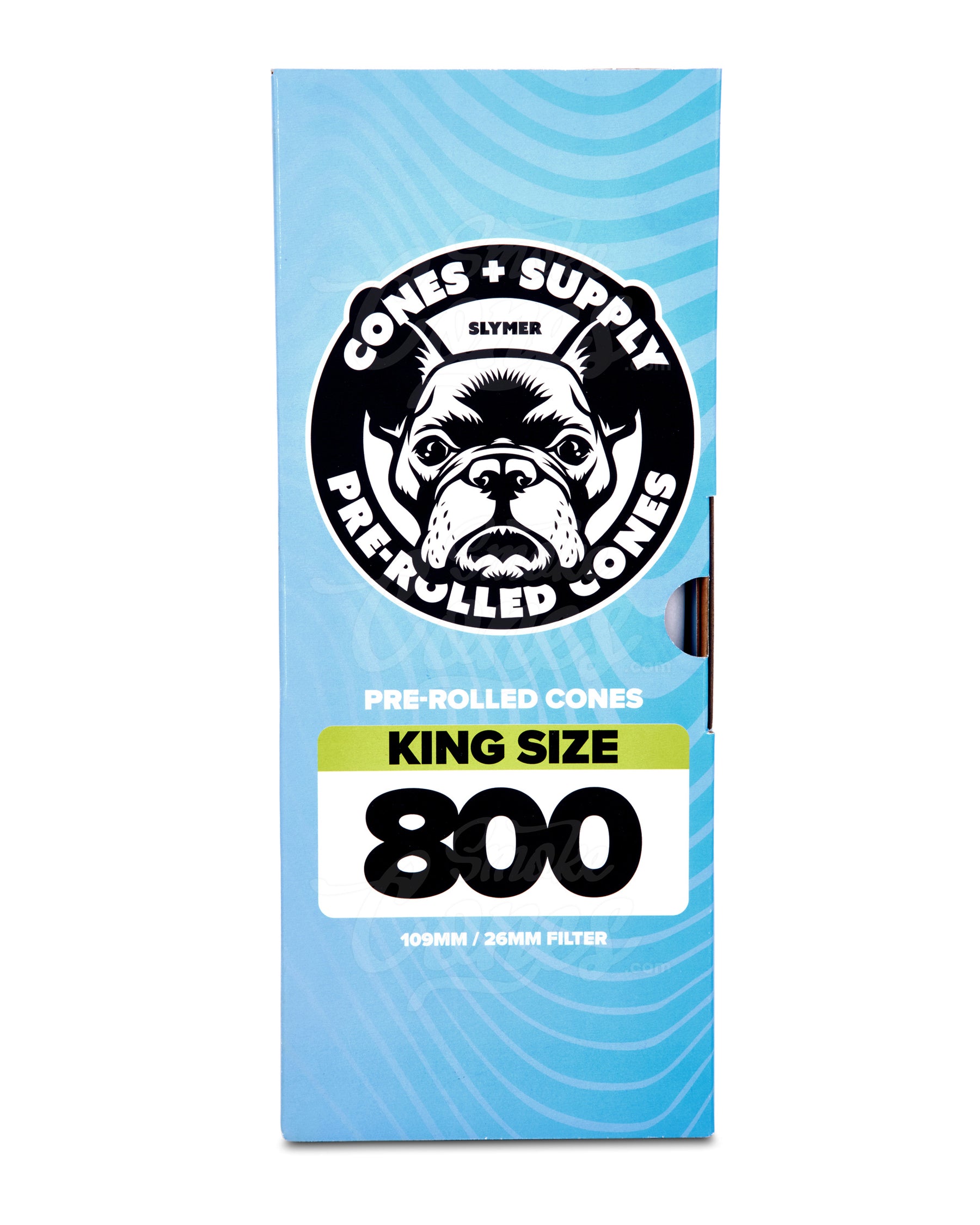 Cones + Supply 109mm King Sized Pre Rolled Classic White Paper Cones 800/Box