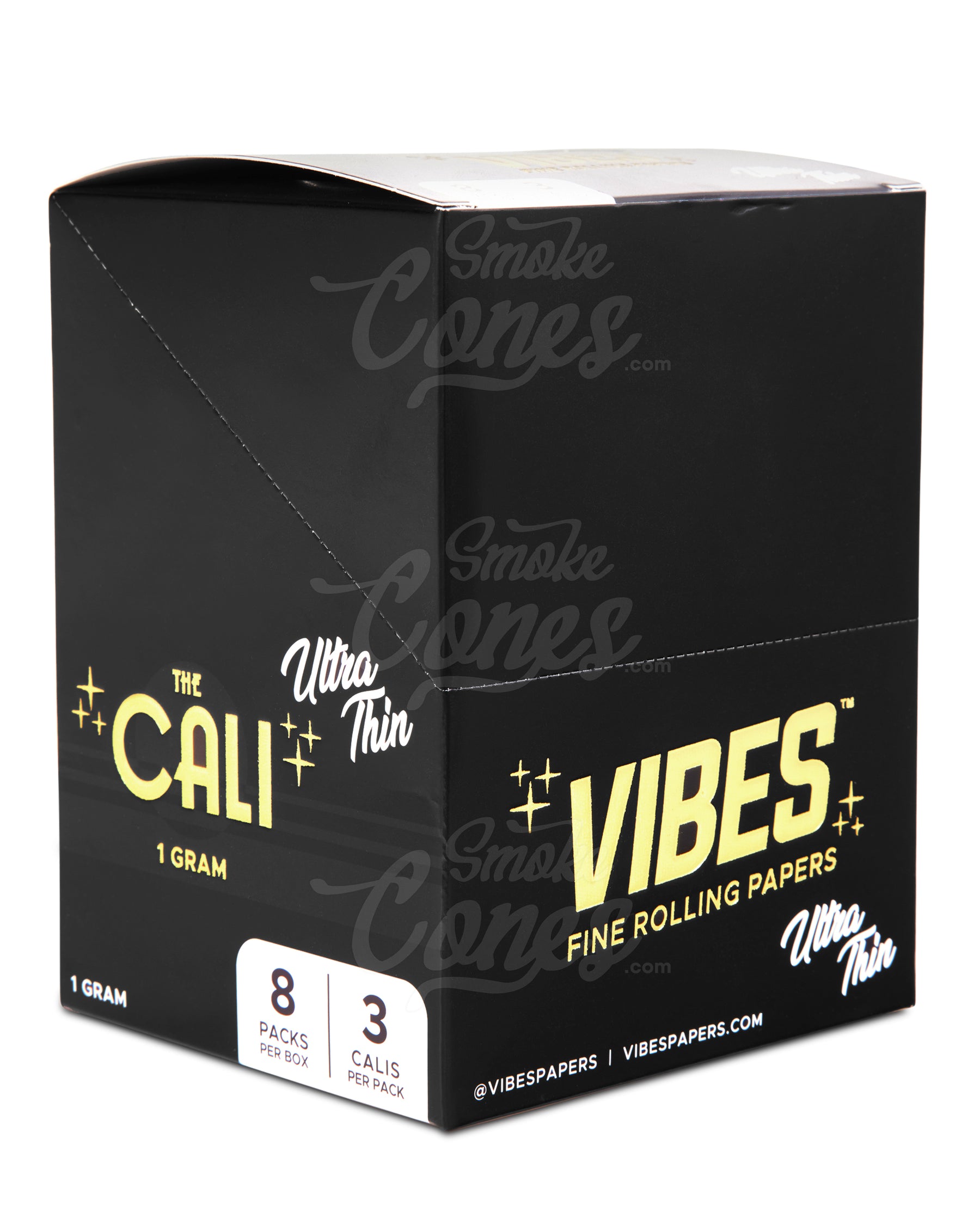 Vibes 110mm King Sized The Cali 1 Gram Pre Rolled Ultra Thin Paper Cones 24/Box