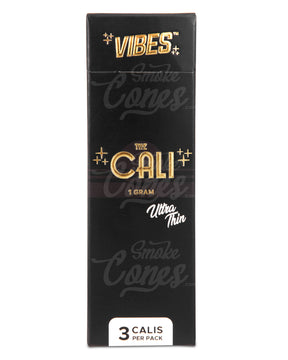 Vibes 110mm King Sized The Cali 1 Gram Pre Rolled Ultra Thin Paper Cones 24/Box