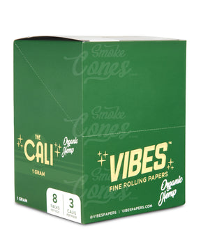 Vibes 110mm King Sized The Cali 1 Gram Organic Pre Rolled Hemp Paper Cones 24/Box