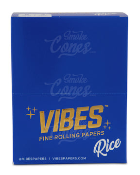 Vibes 110mm King Sized The Cali 1 Gram Pre Rolled Rice Paper Cones 24/Box - 7