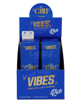 Vibes 110mm King Sized The Cali 1 Gram Pre Rolled Rice Paper Cones 24/Box - 2