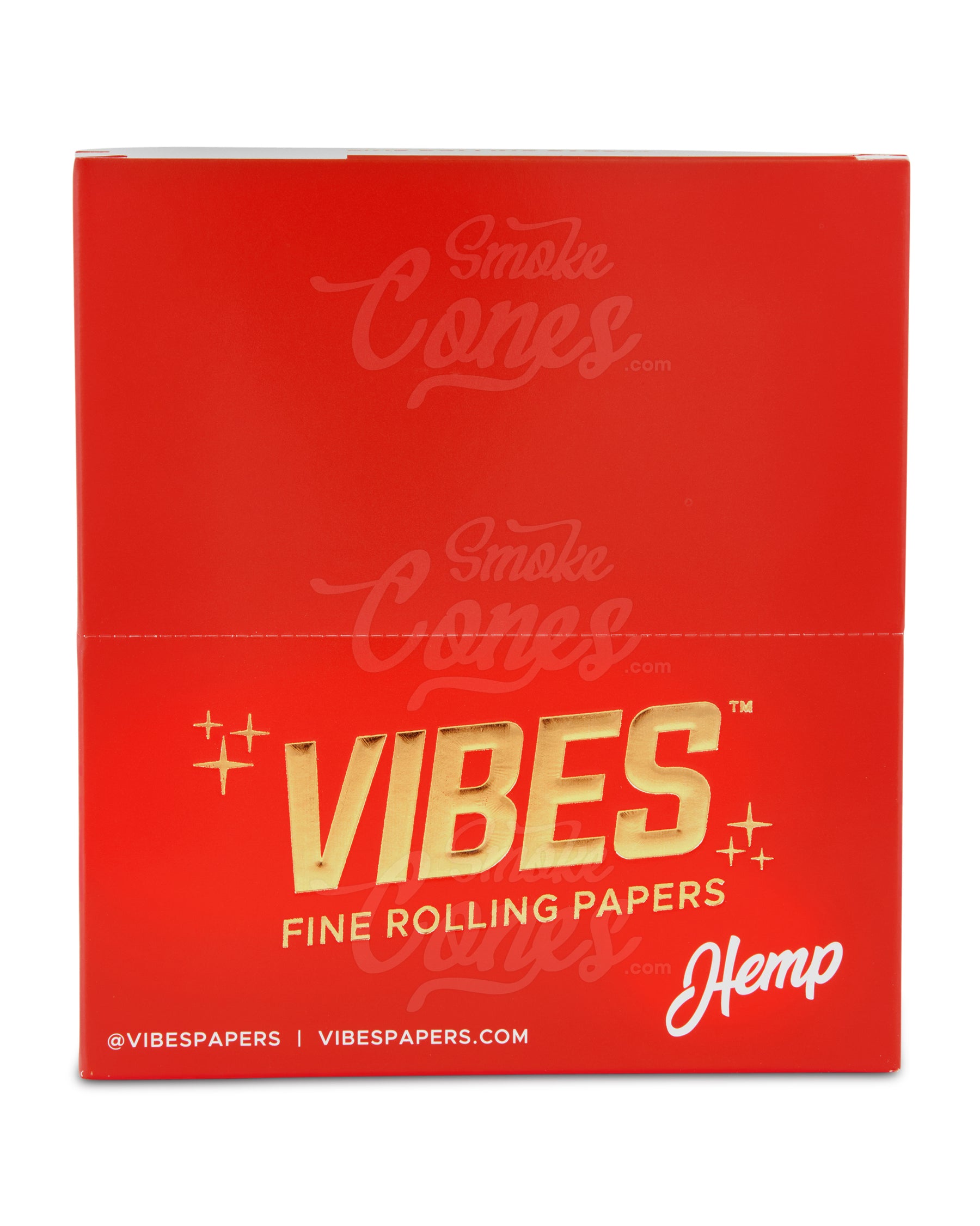 Vibes 110mm King Sized The Cali 2 Gram Pre Rolled Hemp Paper Cones 24/Box - 7