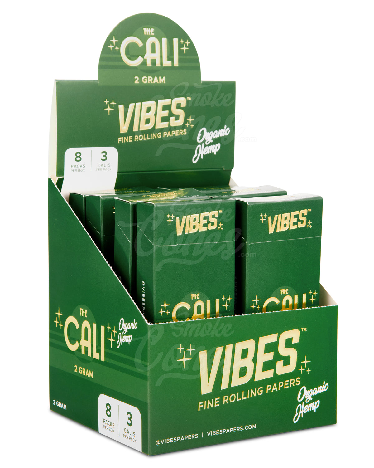 Vibes 110mm King Sized The Cali 2 Gram Organic Pre Rolled Hemp Paper Cones 24/Box