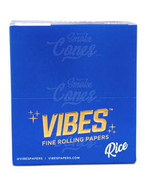 Vibes 110mm King Sized The Cali 2 Gram Pre Rolled Rice Paper Cones 24/Box