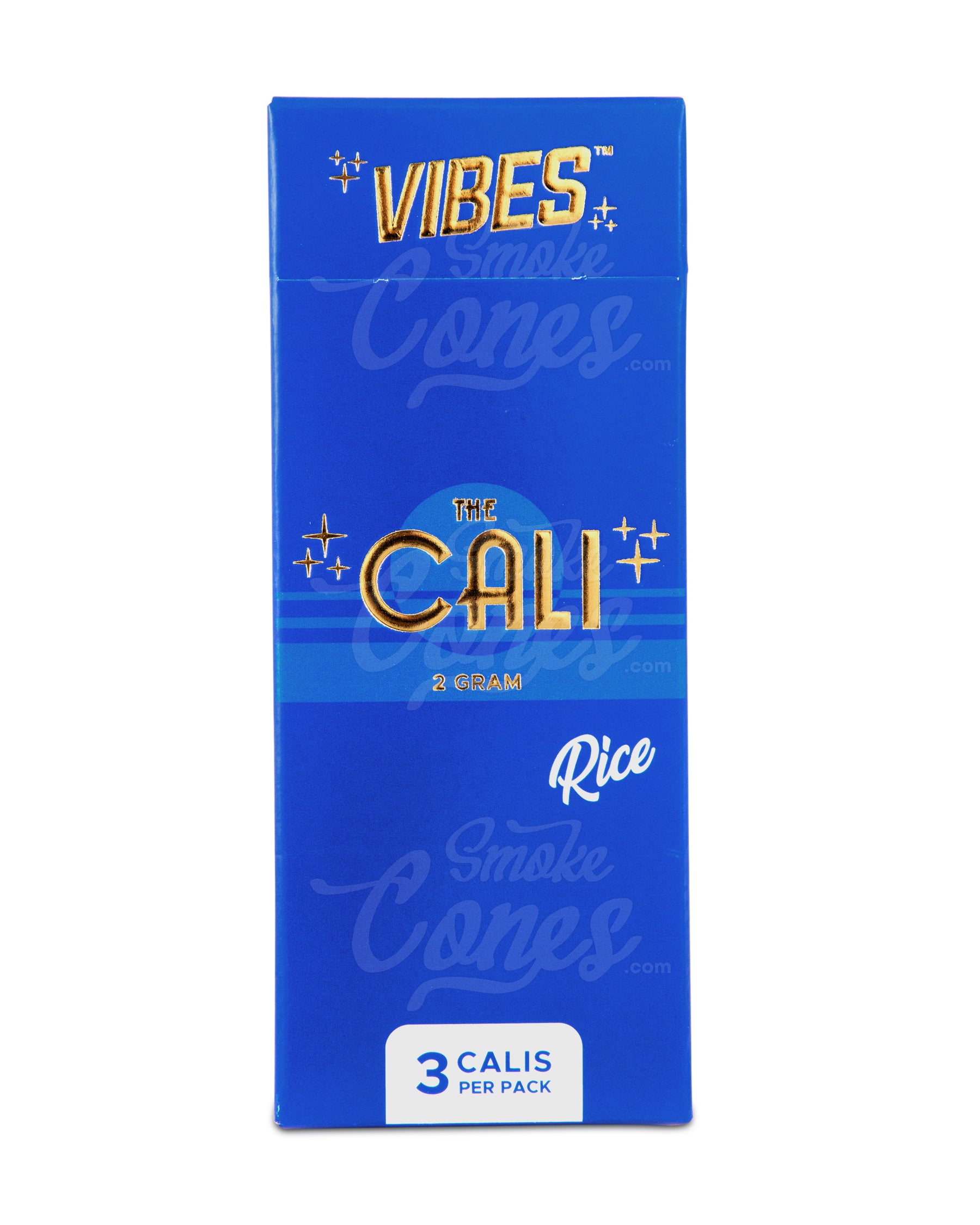 Vibes 110mm King Sized The Cali 2 Gram Pre Rolled Rice Paper Cones 24/Box