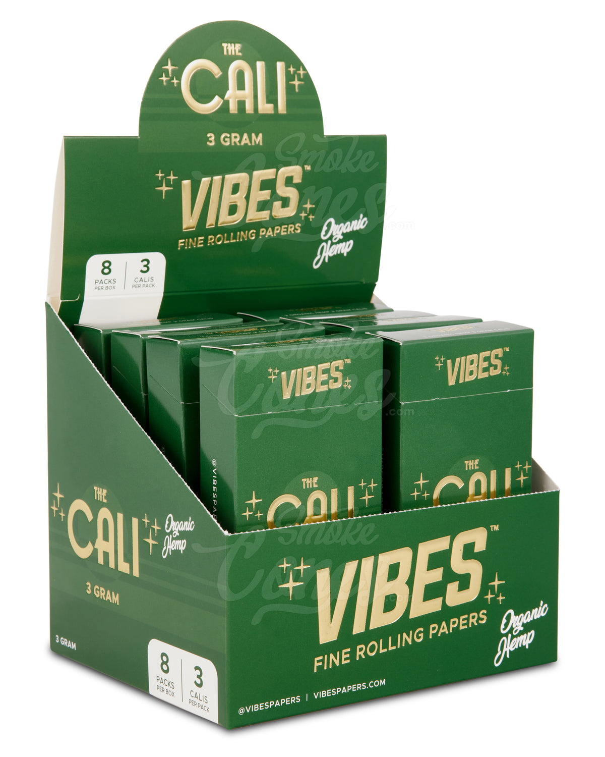 Vibes 110mm King Sized The Cali 3 Gram Organic Pre Rolled Hemp Paper Cones 24/Box