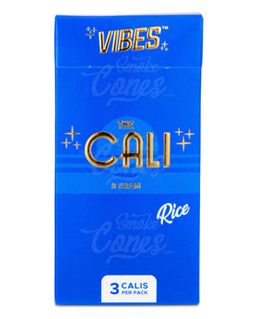 Vibes 110mm King Sized The Cali 3 Gram Pre Rolled Rice Paper Cones 24/Box - 2