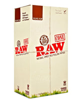 RAW 109mm Organic King Sized Pre Rolled Hemp Cones 1400/Box