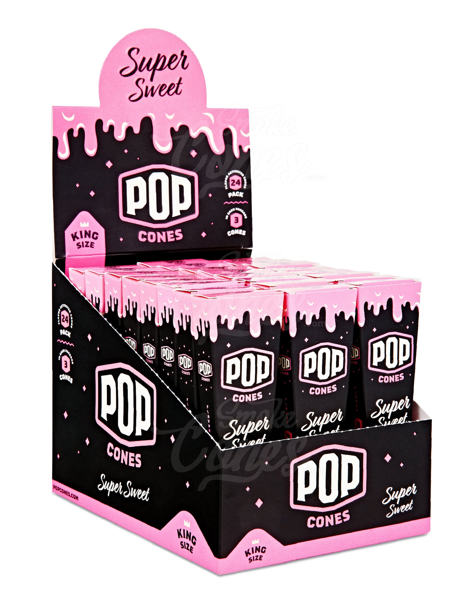 Pop Cones Super Sweet 109mm King Sized Pre Rolled Cones 24/Box