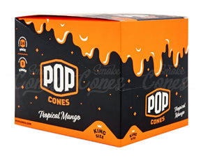 Pop Cones Tropical Mango 109mm King Sized Pre Rolled Cones 24/Box - 6