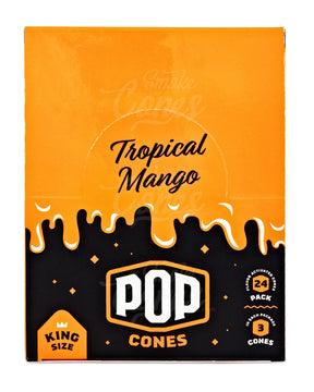 Pop Cones Tropical Mango 109mm King Sized Pre Rolled Cones 24/Box - 7