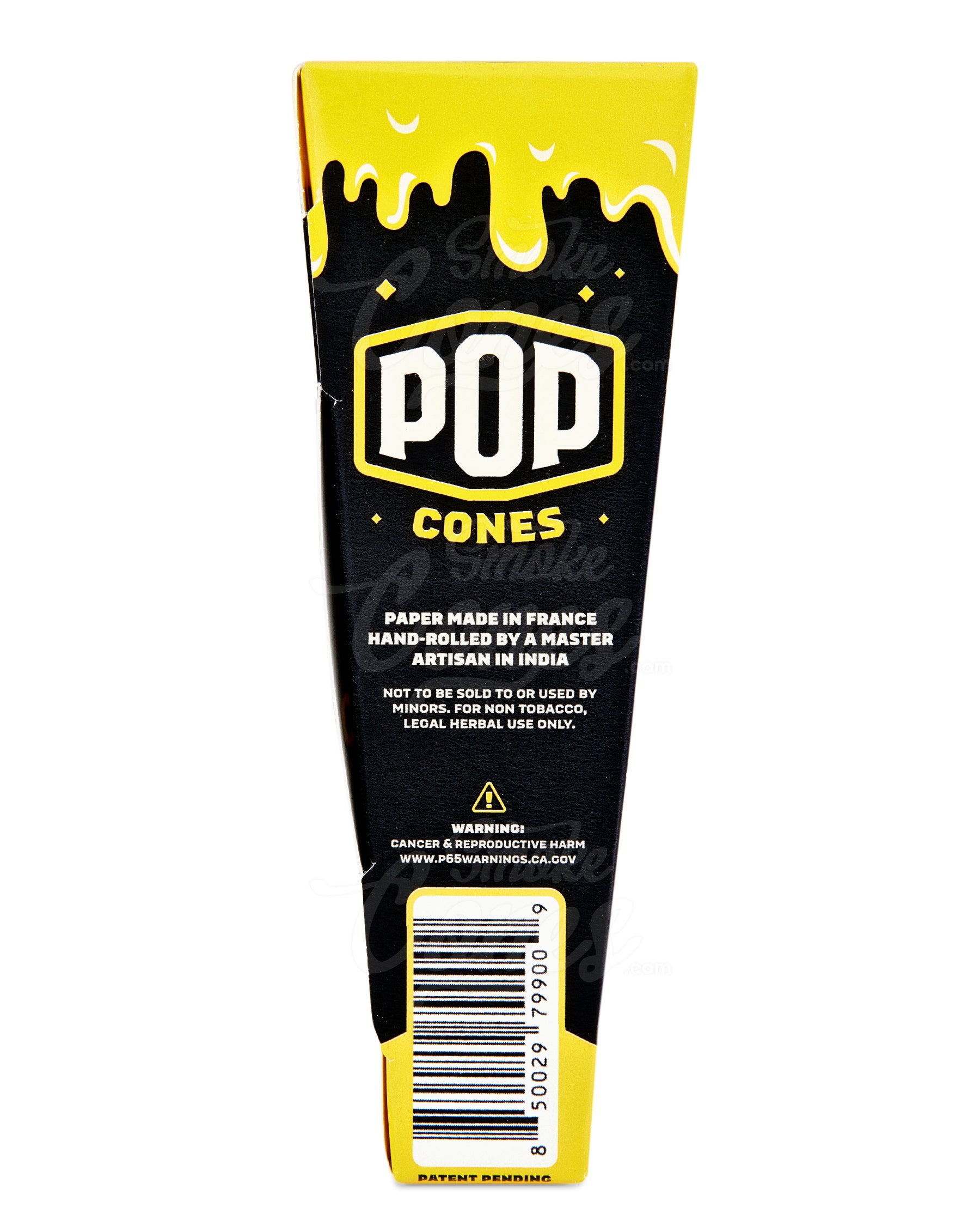 Pop Cones Banana Cream 84mm 1 1/4 Sized Pre Rolled Cones 24/Box