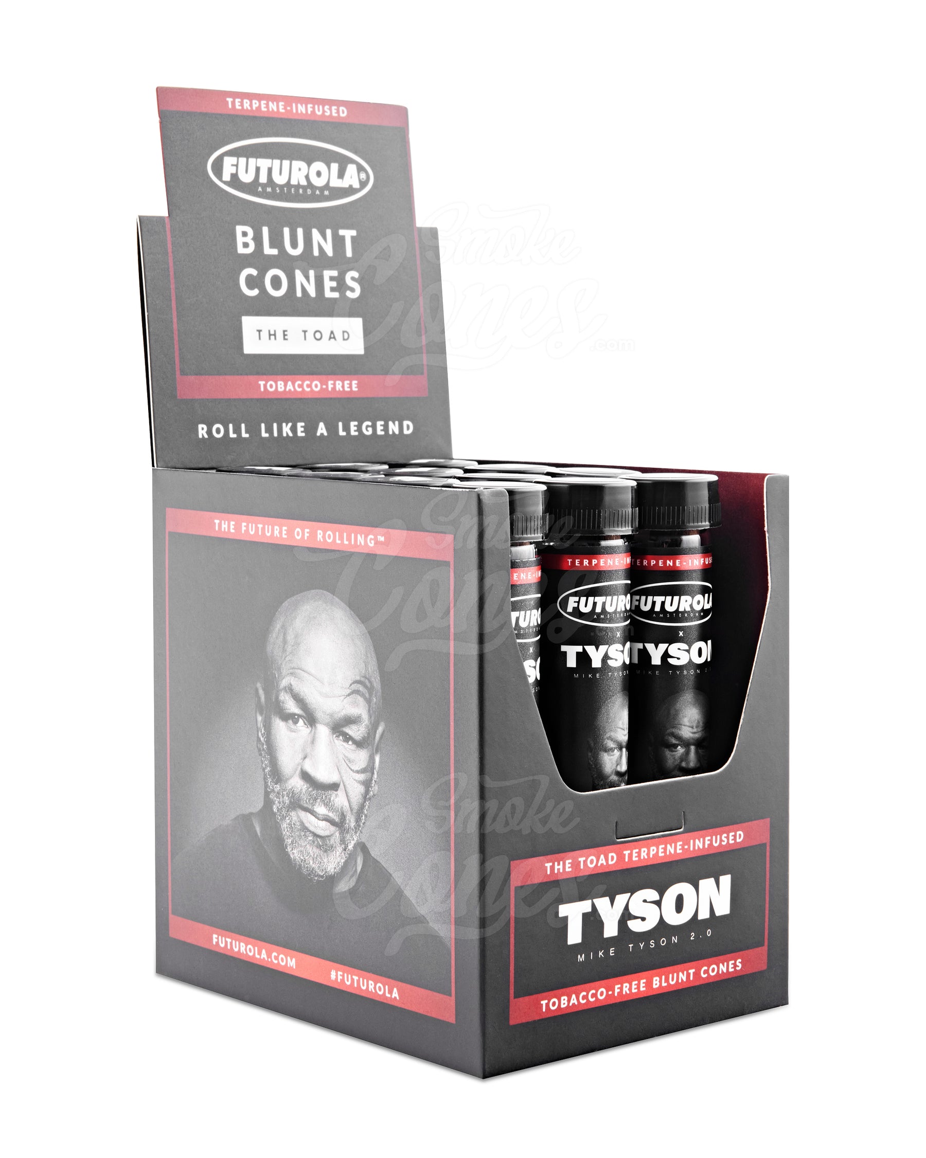 Futurola Tyson 2.0 "The Toad" 109mm King Size Terpene Infused Pre-Rolled Blunt Paper Cones 12/Box