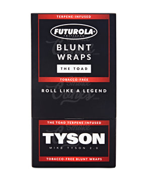 Futurola Tyson 2.0 "The Toad" 109mm King Size Terpene Infused Blunt Wraps 25/Box