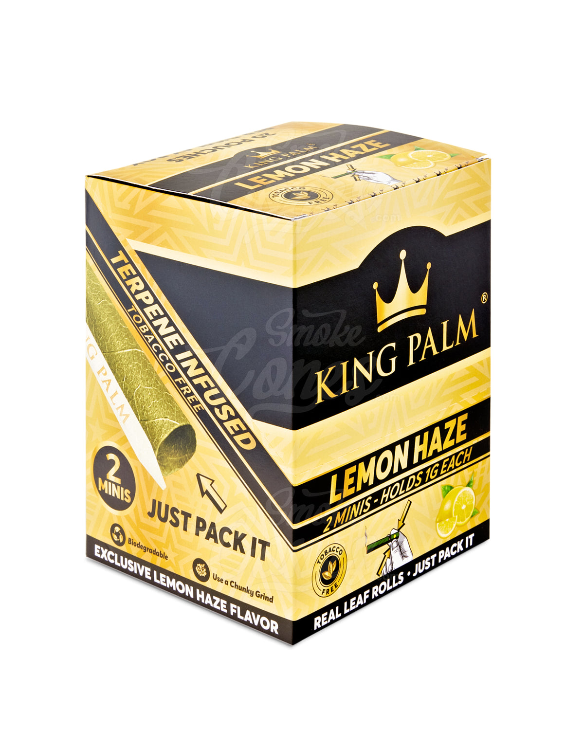 King Palm Lemon Haze Natural Mini Leaf Blunt Wraps 20/Box - 2