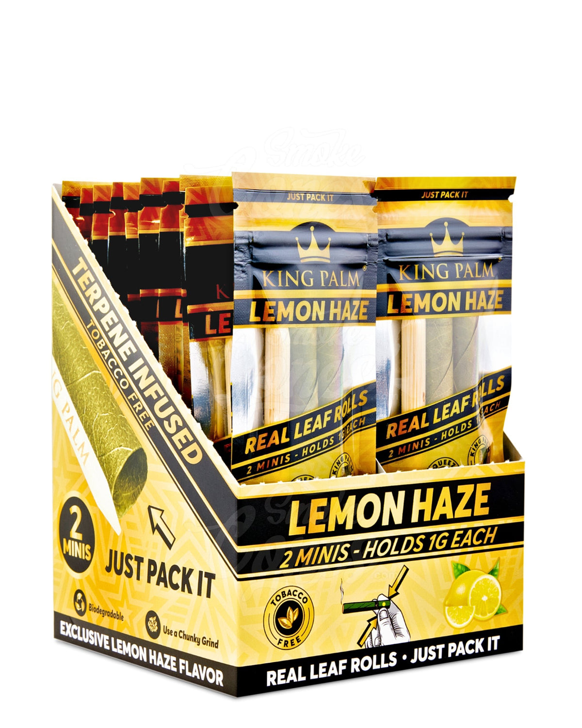King Palm Lemon Haze Natural Mini Leaf Blunt Wraps 20/Box - 1