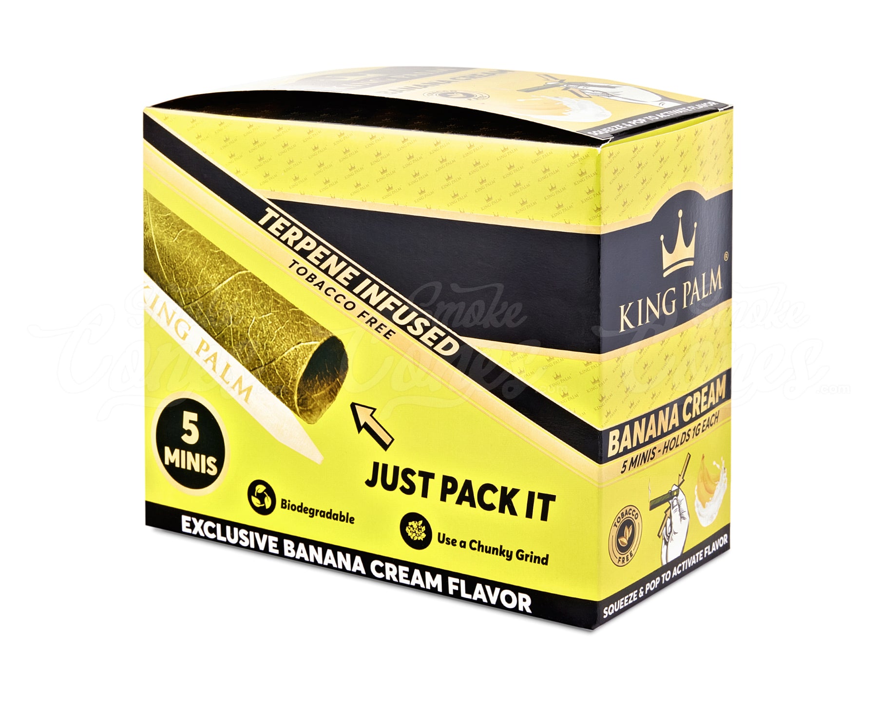 King Palm Banana Cream Natural Mini Leaf Blunt Wraps 15/Box