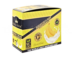 King Palm Banana Cream Natural Mini Leaf Blunt Wraps 15/Box