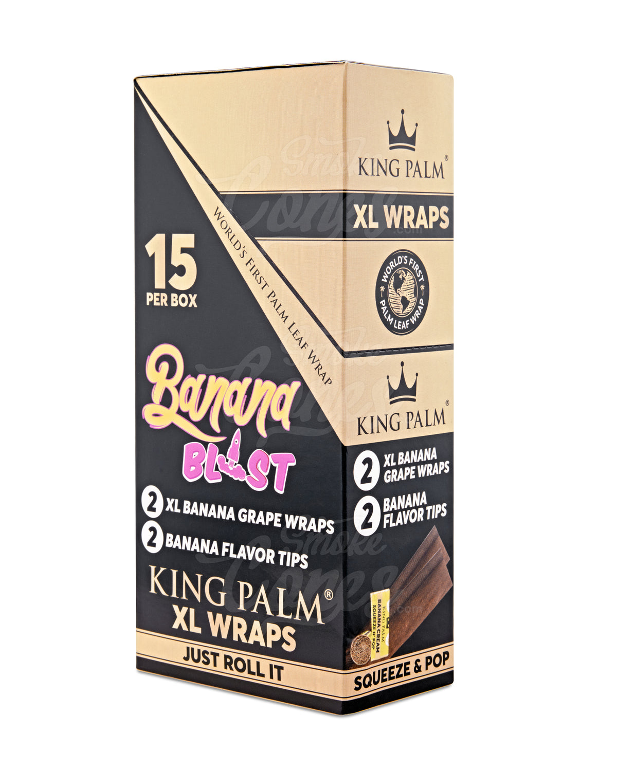 King Palm Banana Blast Palm Leaf Blunt Wraps 15/Box