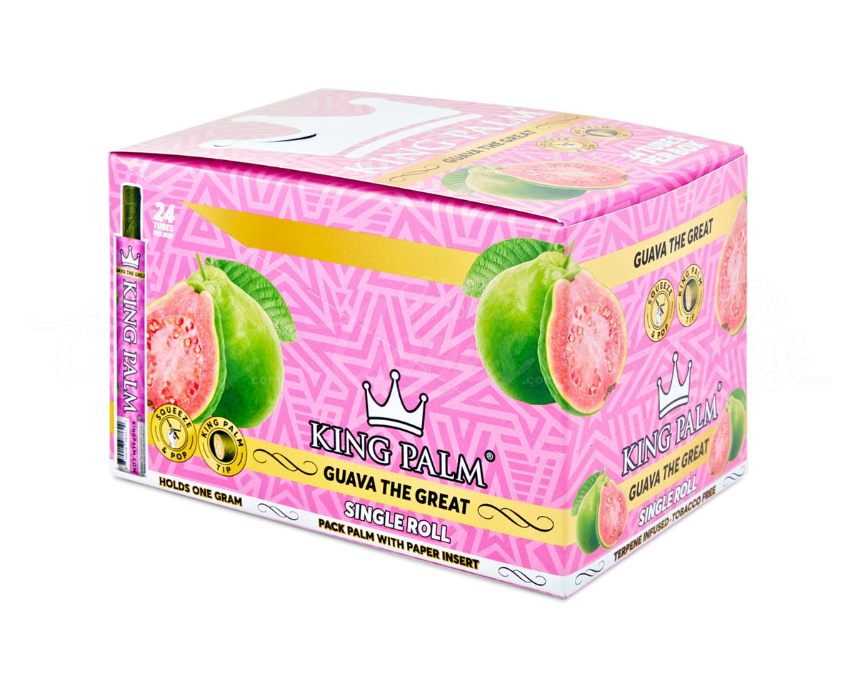 King Palm Guava The Great Natural Mini Leaf Tube Wraps 15/Box - 2