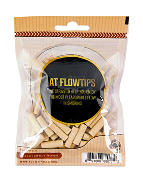 FLOWTIPS 20mm Unbleached Biodegradable Filter Tips 10/Box