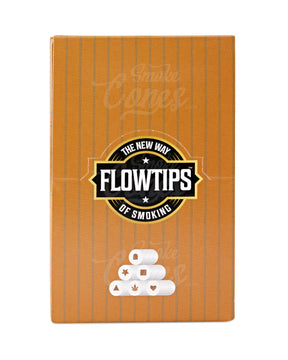 FLOWTIPS 20mm Hollow Shaped Premium Cotton Filter Tips 10/Box - 3