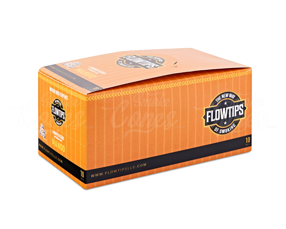 FLOWTIPS 20mm Terpene-Infused Mango Filter Tips 10/Box - 2
