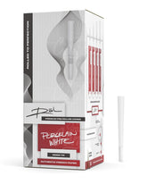 ROL 98mm 98 Special Size Porcelain White Paper Pre Rolled Cones w/ Filter Tip 800/Box - 1