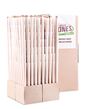 The Original Cones 140mm Party Size Organic Hemp Paper Pre Rolled Cones w/ Filter Tip 700/Box