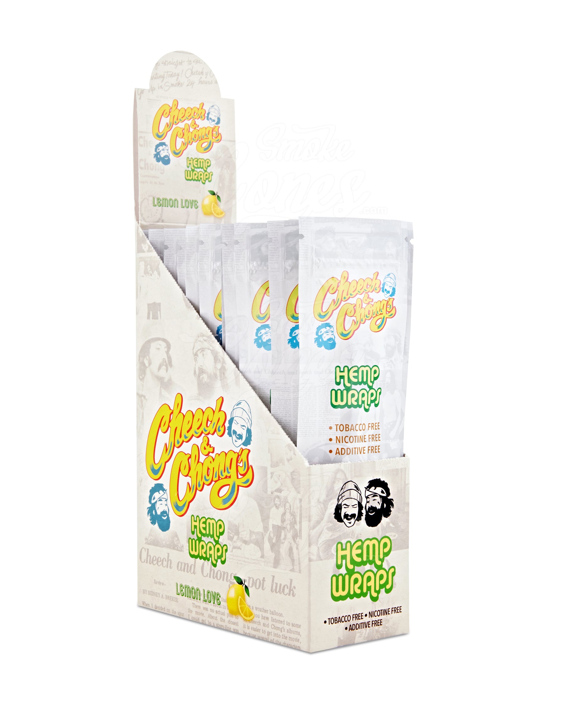 Cheech & Chong's Lemon Love Organic Hemp Blunt Wraps - 25/Box