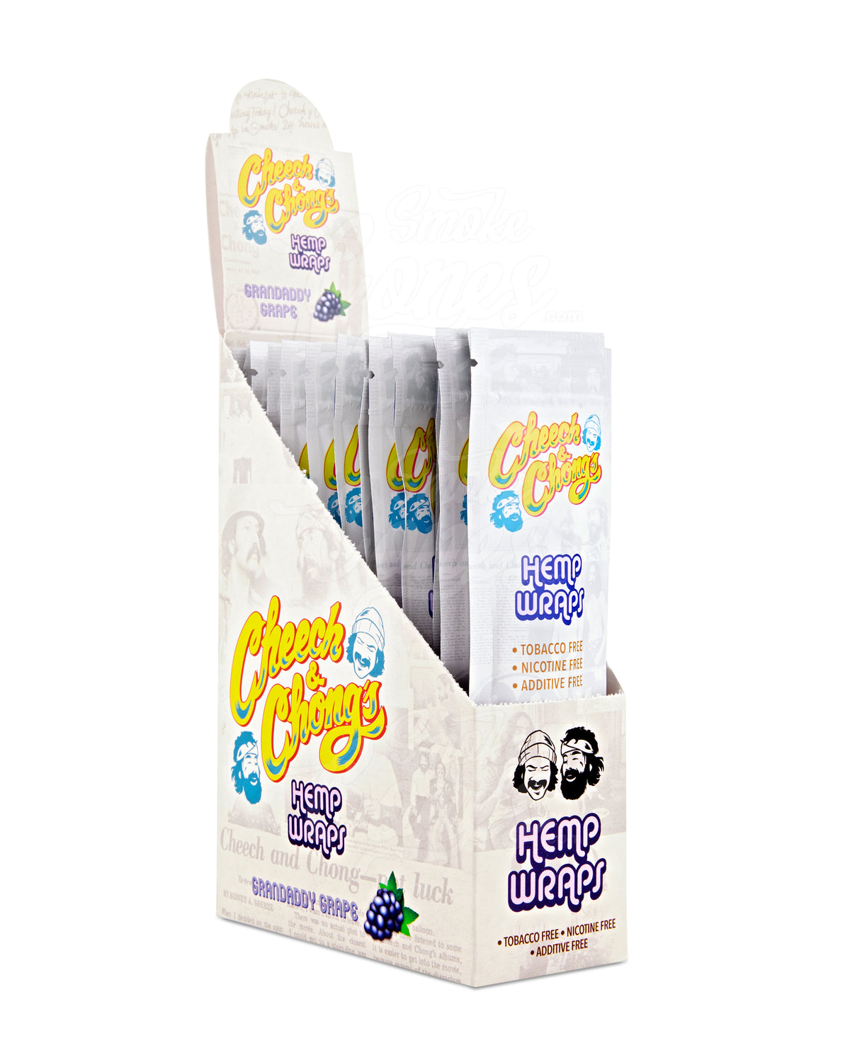 Cheech & Chong's Grandaddy Grape Organic Hemp Blunt Wraps - 25/Box