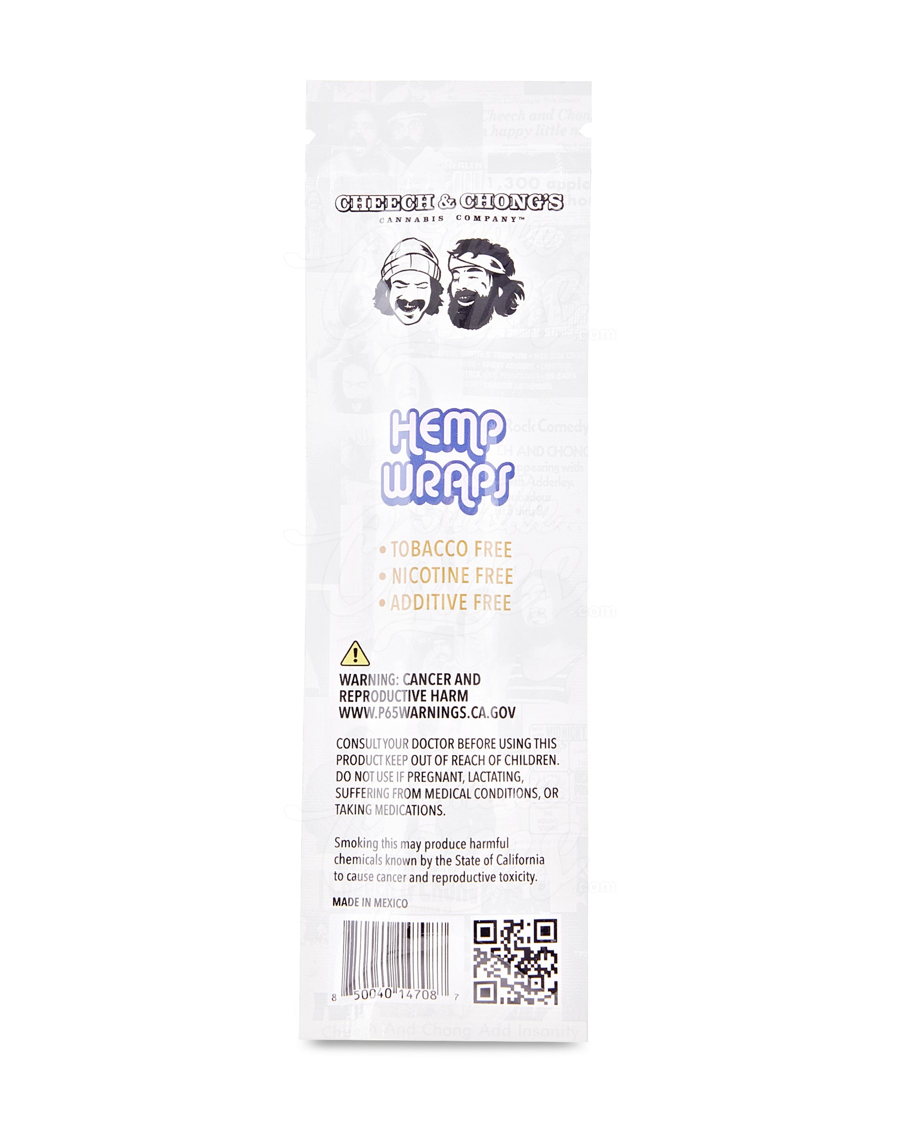 Cheech & Chong's Grandaddy Grape Organic Hemp Blunt Wraps - 25/Box