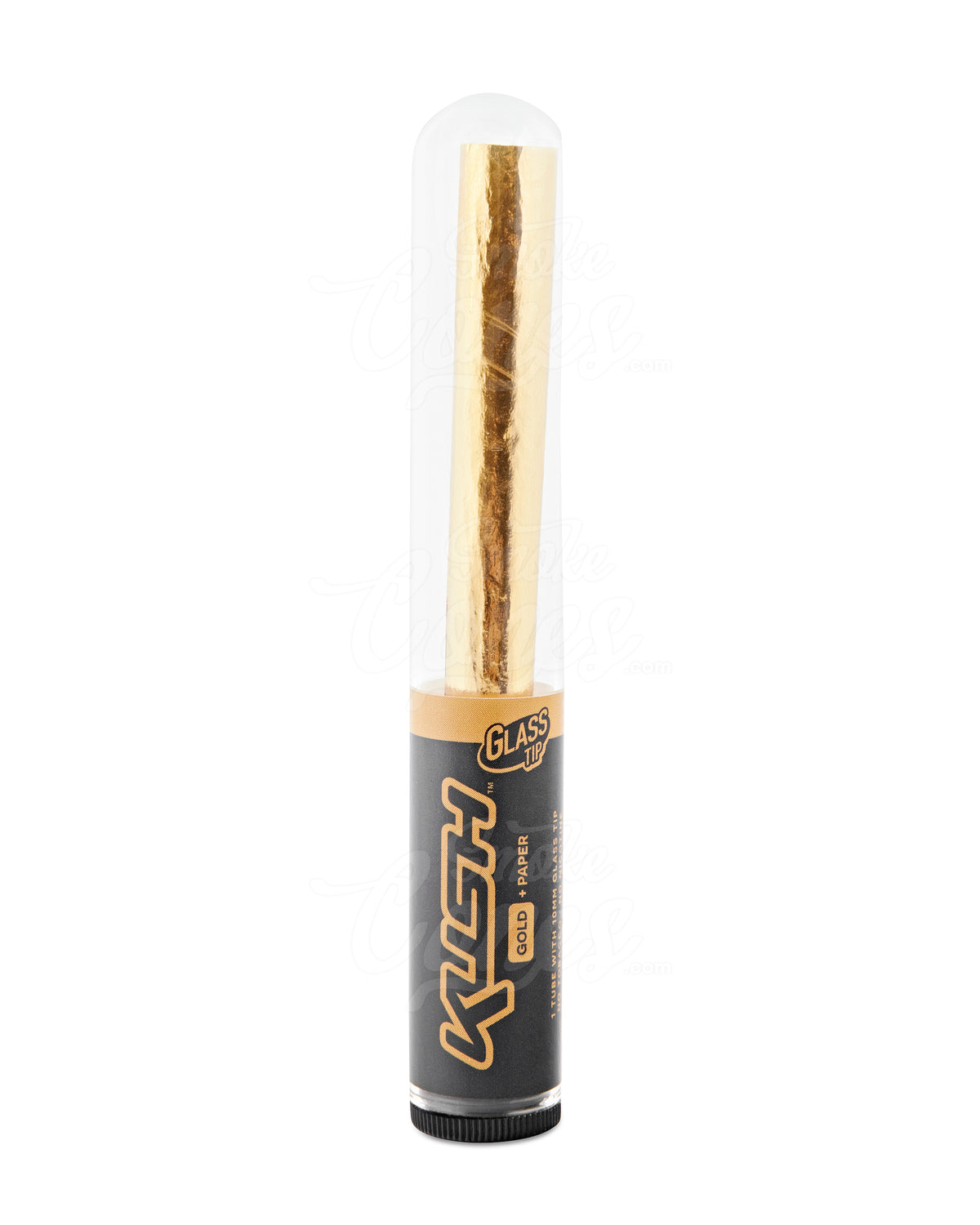 Kush 109mm King Size 24K Gold Paper Pre Rolled Cones W/ Glass Filter Tip 8/Box
