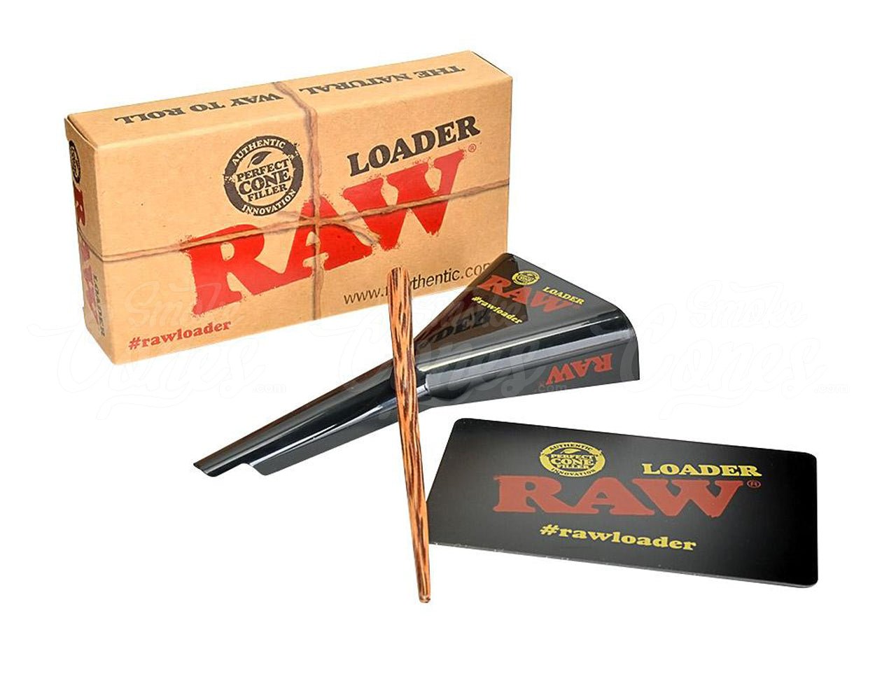 RAW 98 Special and King Sized Cone Loader w/ Scraping Card & Bamboo Poker - 3