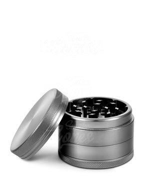 4 Piece 55mm Grey Magnetic CNC Aluminum Metal Grinder w/ Catcher