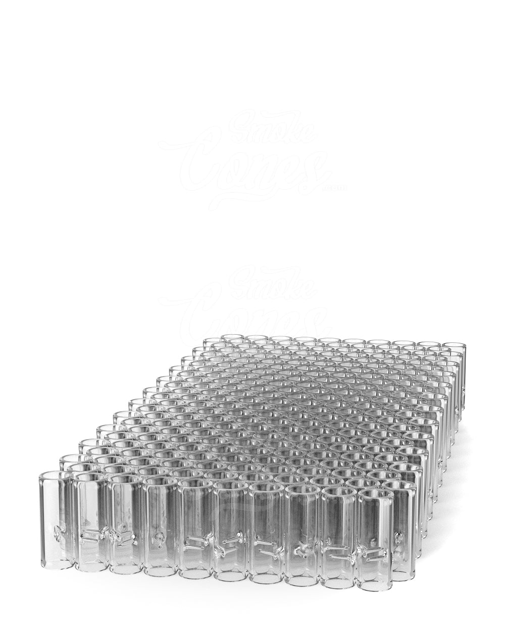 Clear 12mm Notched Glass Smoking Filter Tips 175/Box