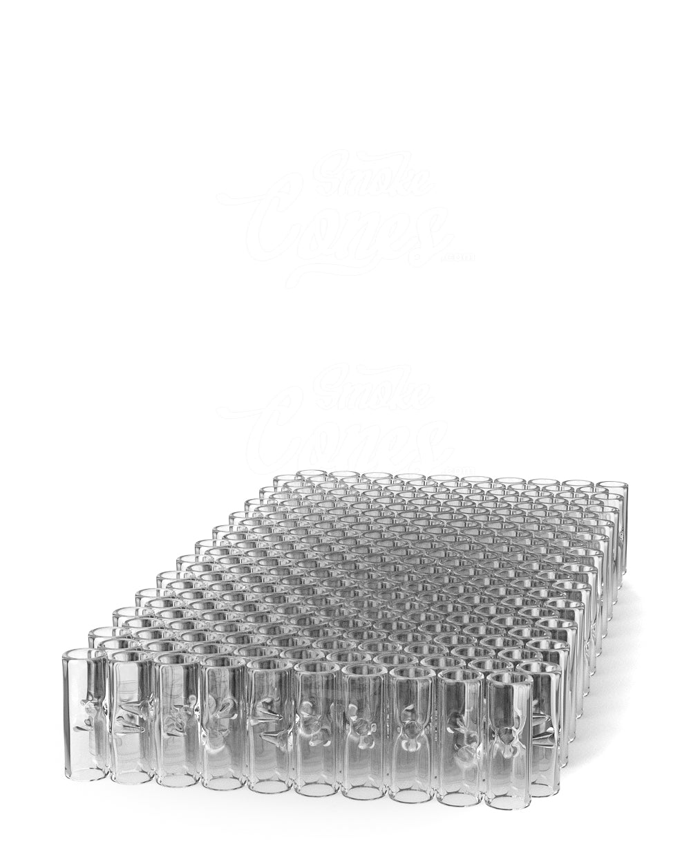 Clear 10mm Notched Glass Smoking Filter Tips 175/Box