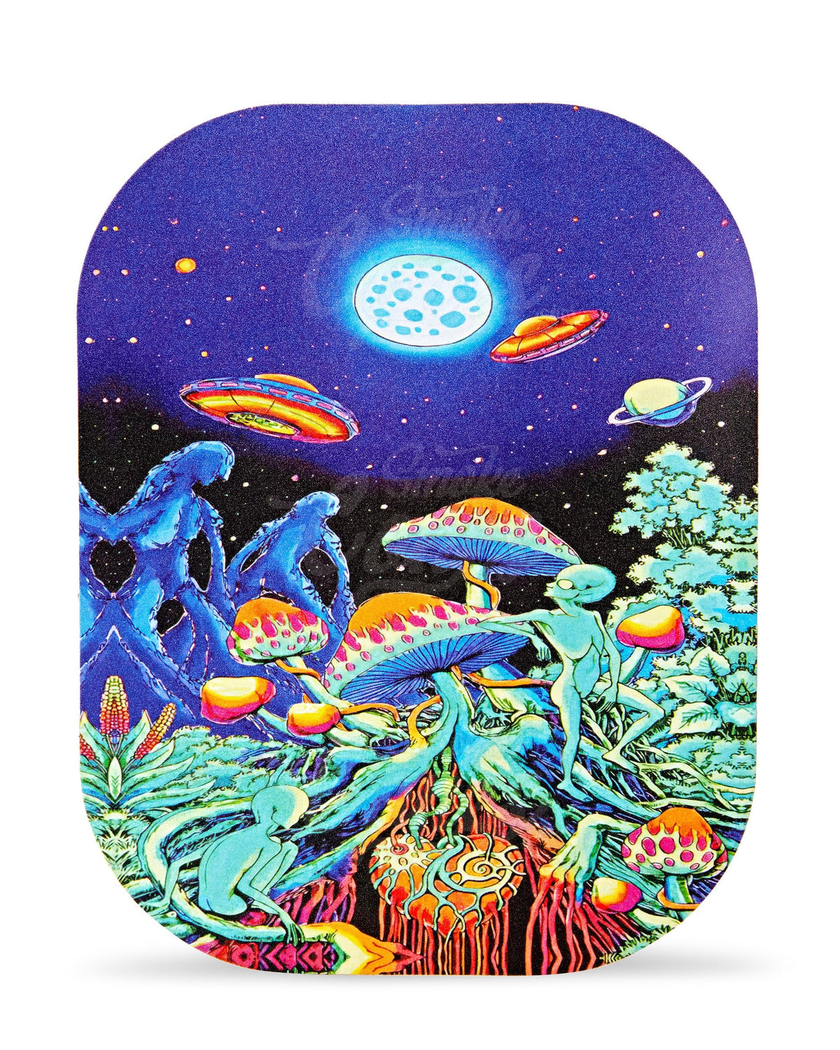 Space Mushroom Mini Rolling Tray w/ Magnetic Cover - 2