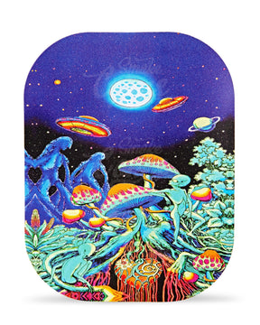 Space Mushroom Mini Rolling Tray w/ Magnetic Cover - 2