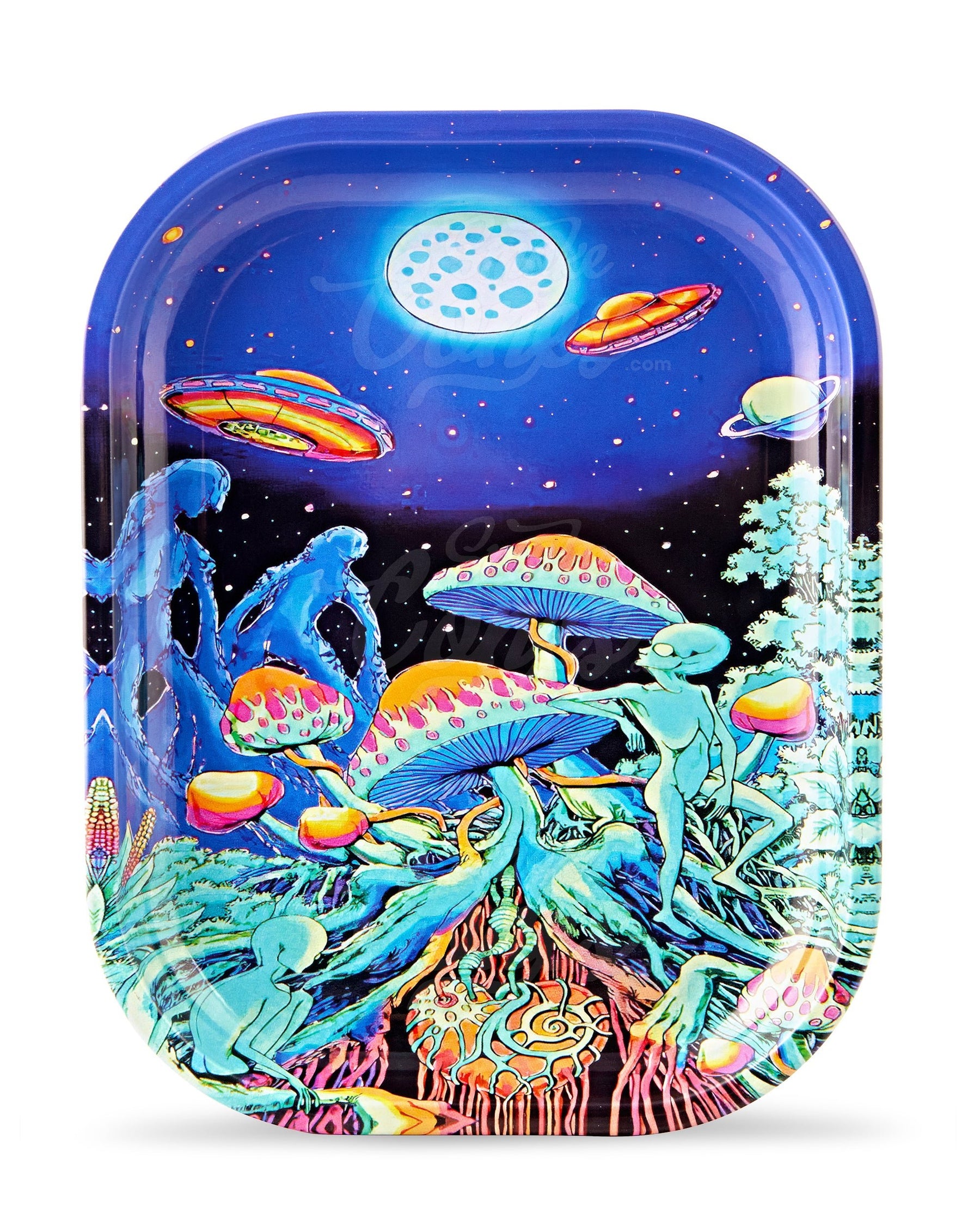 Space Mushroom Mini Rolling Tray w/ Magnetic Cover - 3