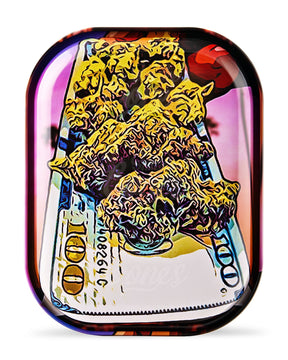 Nug Money Mini Rolling Tray w/ Magnetic Cover - 4